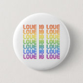 Liebe ist Liebe Retro Button (Vorderseite)