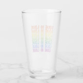 Liebe ist Liebe Retro Glas (Rückseite)