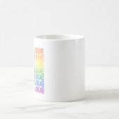 Liebe ist Liebe Retro Kaffeetasse (Mittel)