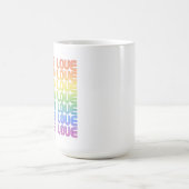 Liebe ist Liebe Retro Kaffeetasse (Mittel)
