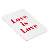 "Liebe ist Liebe" rot Magnet (Rechte Seite)