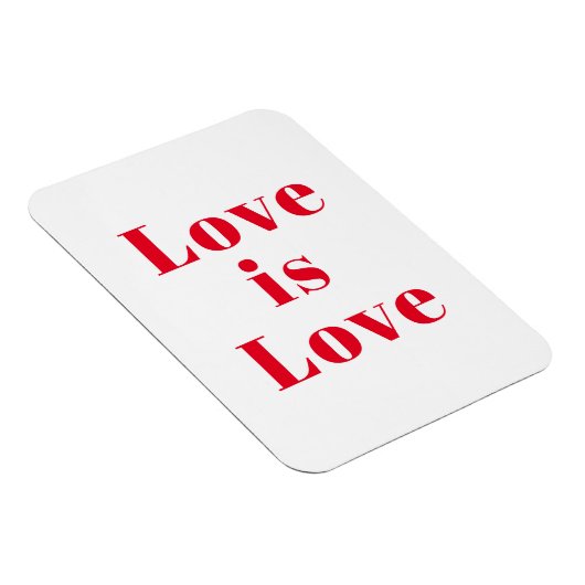"Liebe ist Liebe" rot Magnet (Rechte Seite)