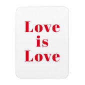 "Liebe ist Liebe" rot Magnet (Vertikal)