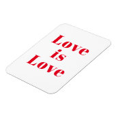 "Liebe ist Liebe" rot Magnet (Linke Seite)