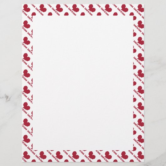 Liebe ist Liebe rotes Herz (Vorderseite)