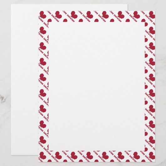 Liebe ist Liebe rotes Herz (Vorne/Hinten)