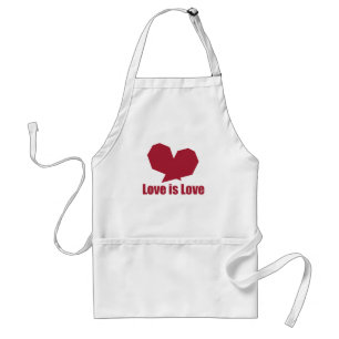 Liebe ist Liebe rotes Herz Schürze