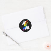 LIEBE IST LIEBE RUNDER AUFKLEBER (Umschlag)