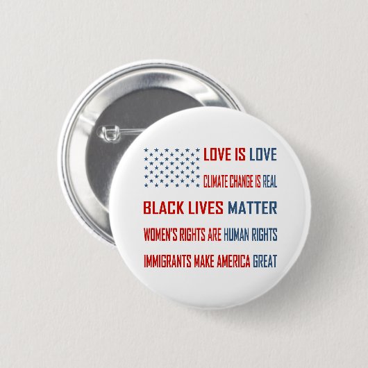 Liebe ist Liebe-runder Knopf Button (Vorne & Hinten)