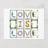 Liebe ist Liebe Save the Date oder Ankündigung Postkarte (Vorderseite)