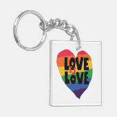 Liebe ist Liebe Schlüsselanhänger (Vorderseite links)