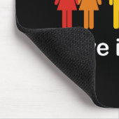 LIEBE IST LIEBE-SCHWARZES MOUSEPAD (Ecke)