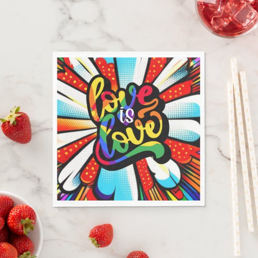 Liebe ist Liebe Serviette (Beispiel)