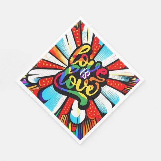 Liebe ist Liebe Serviette (Ecke)