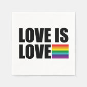 Liebe ist Liebe Serviette (Vorderseite)