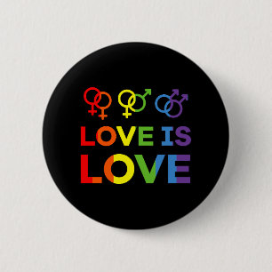 Liebe ist Liebe Shirt Liebe Regenbogen schwulen le Button