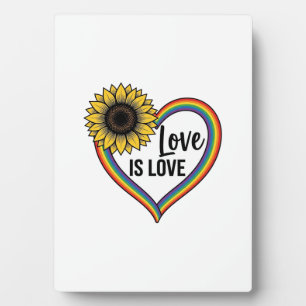 Liebe ist Liebe Sonnenblumen Herz Vintage Vektor S Fotoplatte