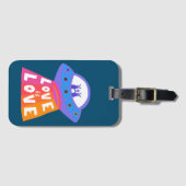 LIEBE IST LIEBE Space Außerirdischen Farbenfrohe R Gepäckanhänger (Vorderseite (Horizontal))