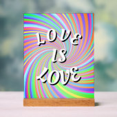 Liebe ist Liebe-Stolperring Acrylschild (Neutral)