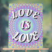 Liebe ist Liebe-Stolperring Acrylschild (Neutral)