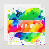 Liebe ist Liebe stolz auf LGBTQIA+ Einladung (Vorne/Hinten)