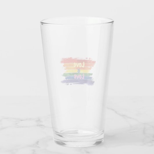 Liebe ist Liebe, Stolz Design Glas (Rückseite)