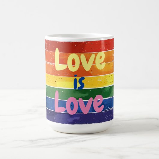 Liebe ist Liebe, Stolz Design Kaffeetasse (Mittel)