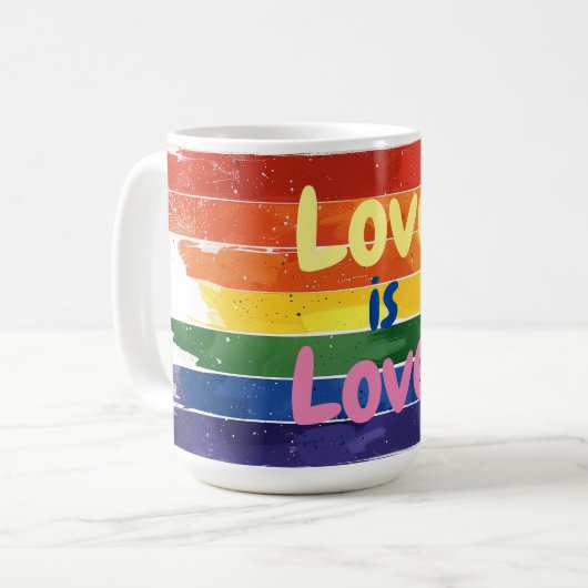 Liebe ist Liebe, Stolz Design Kaffeetasse (Vorderseite Links)