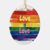 Liebe ist Liebe, Stolz Design Keramik Ornament (Rechts)