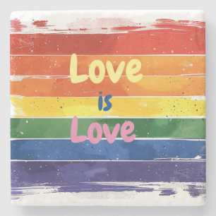 Liebe ist Liebe, Stolz Design Steinuntersetzer