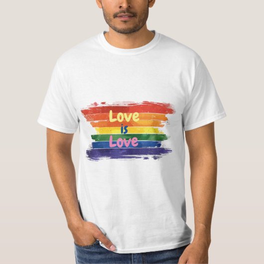 Liebe ist Liebe, Stolz Design T-Shirt (Vorderseite)