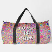 Liebe ist Liebe-Stolz Duffle Bag (Rückseite)