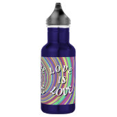 Liebe ist Liebe-Stolz Edelstahlflasche (Rechts)