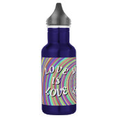 Liebe ist Liebe-Stolz Edelstahlflasche (Links)