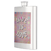 Liebe ist Liebe-Stolz Flachmann (Links)