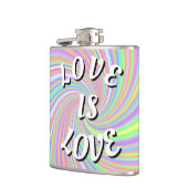Liebe ist Liebe-Stolz Flachmann (Links)