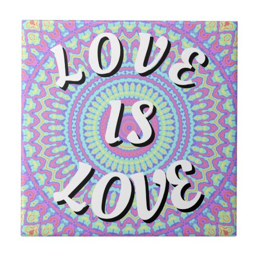 Liebe ist Liebe-Stolz Fliese (Vorderseite)