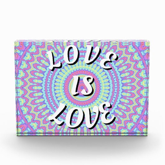 Liebe ist Liebe-Stolz Fotoblock (Vorderseite)