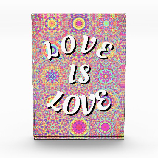 Liebe ist Liebe-Stolz Fotoblock (Vorderseite)