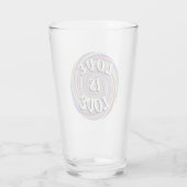 Liebe ist Liebe-Stolz Glas (Rückseite)