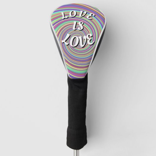 Liebe ist Liebe-Stolz Golf Headcover (Vorderseite)