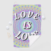 Liebe ist Liebe-Stolz Golfhandtuch (Insitu)