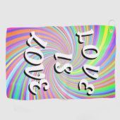 Liebe ist Liebe-Stolz Golfhandtuch (Horizontal)