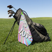 Liebe ist Liebe-Stolz Golfhandtuch (Gras)