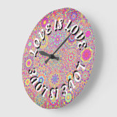Liebe ist Liebe-Stolz Große Wanduhr (Winkel)
