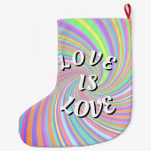 Liebe ist Liebe-Stolz Großer Weihnachtsstrumpf (Rückseite)