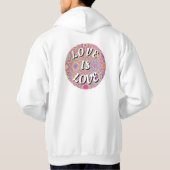 Liebe ist Liebe-Stolz Hoodie (Rückseite)