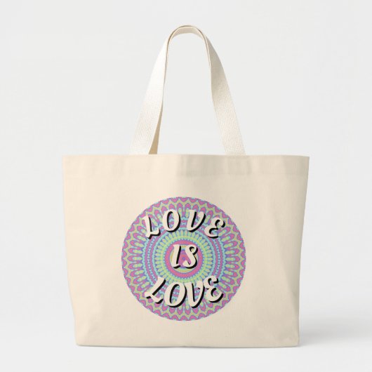 Liebe ist Liebe-Stolz Jumbo Stoffbeutel (Vorne)