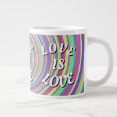 Liebe ist Liebe-Stolz Jumbo-Tasse (Rechts)