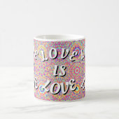Liebe ist Liebe-Stolz Kaffeetasse (Mittel)